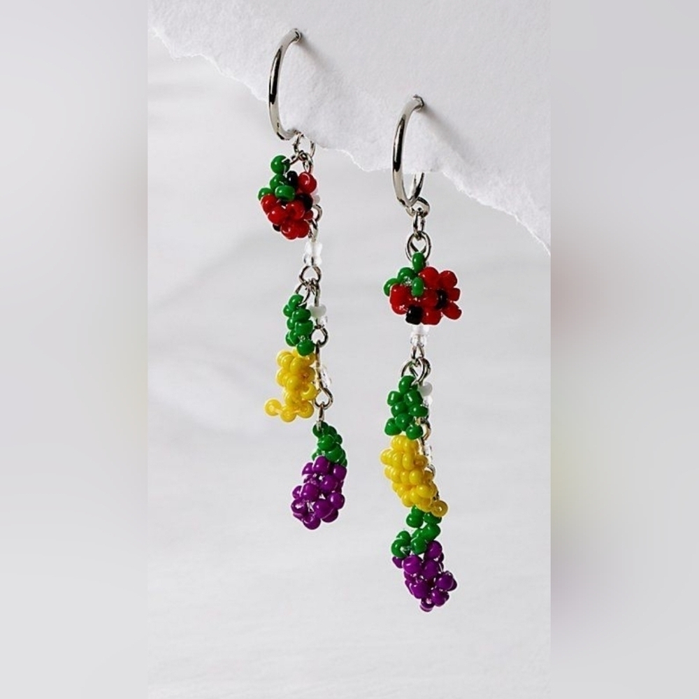 Anthropologie, Sweet Treat Beaded Dangle Earrings -NWT! - Picture 1 of 3